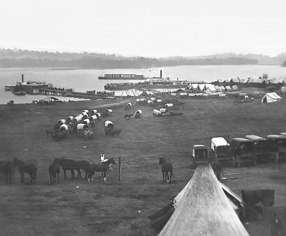 Belle Plain, Va. Upper Wharf. May 1864